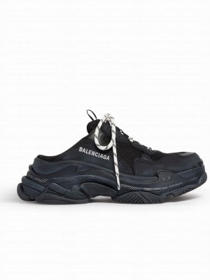 Balenciaga Unisex Triple S Mule Black