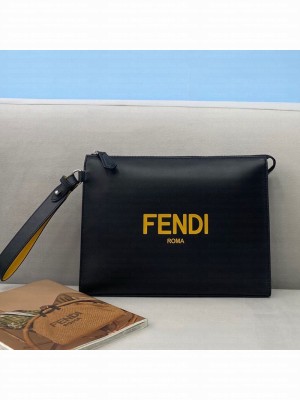 Fendi Flat Pouch Black  2021 Collection