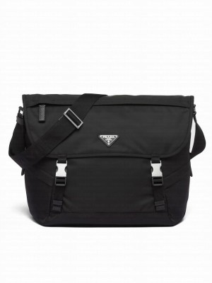 Prada Re-Nylon And Saffiano Shoulder Bag 2VD052 Black