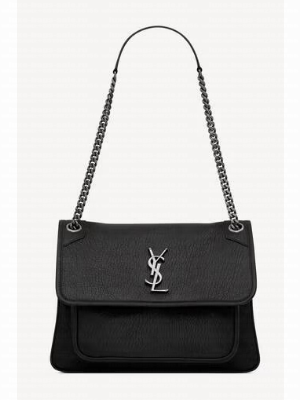 Saint Laurent NIKI MEDIUM IN GRAINED LAMBSKIN 633178 black