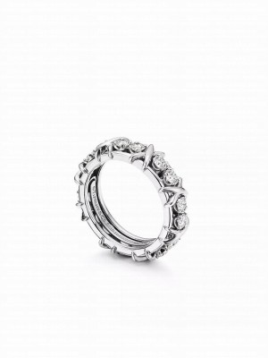 Tiffany Sixteen Stone Ring Silver