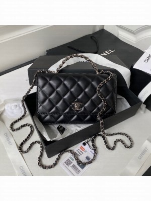 Chanel WALLET ON CHAIN AP3645 BLACK
