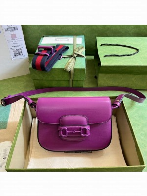 Gucci Horsebit 1955 small shoulder bag 726226 Purple