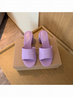 GIANVITO ROSSI FLOREA MULE 60mm sandal purple 2022 Collection