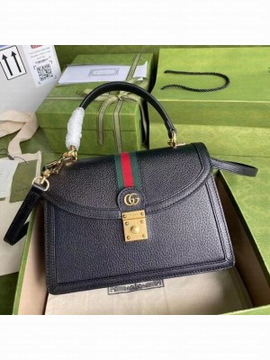 Gucci Ophidia small top handle bag with Web 651055 black
