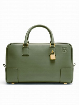 Loewe Amazona 28 Bag In Nappa Calfskin Green