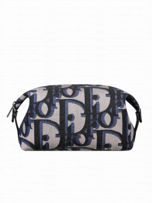 Christian Dior Toiletry Bag Dark Blue