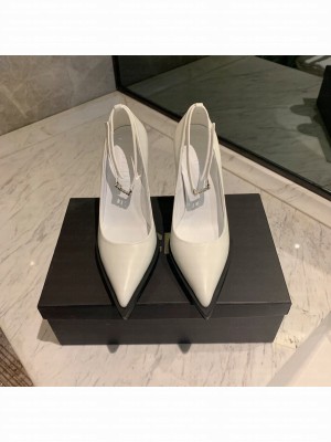 GCDS RIDER PUMPS WHITE