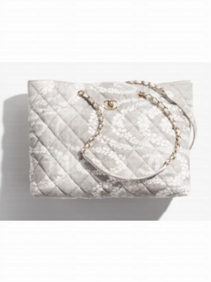 Chanel Shopping Bag AS5429 Grey & White