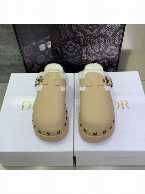 Dior DIORQUAKE CLOG Beige Calfskin