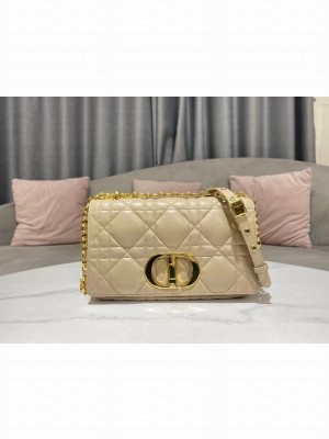 Dior Medium Soft Dior Caro Bag Macrocannage Lambskin M9253UHPA Beige