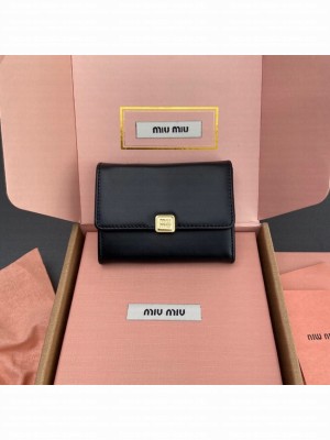 MIU MIU Leather Card pack 5M104 black
