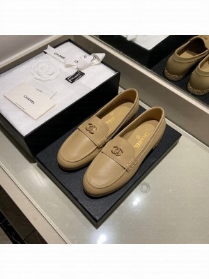 Chanel Calfskin Beige Loafers G35067 2021 Collection