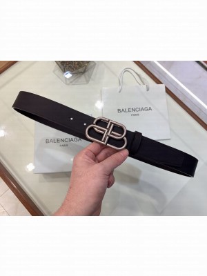 Balenciaga Width 3.0cm BB BELT SILVER