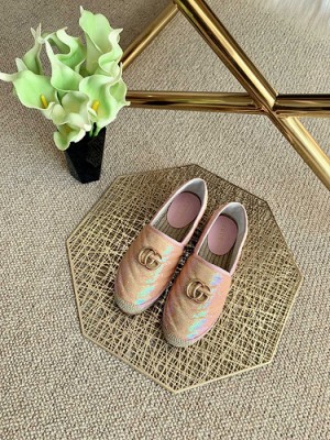 GUCCI SEQUINS GG MATELASSÉ ESPADRILLES YELLOW 04 2021 Collection