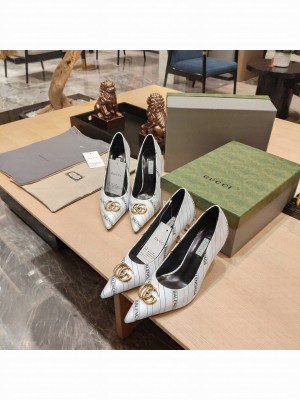 Gucci x Balenciaga 80mm/100mm The Hacker Project Knife White Pump 2022 Collection
