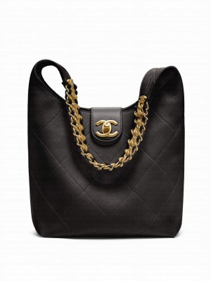 Chanel Hobo Handbag AS5403 Black