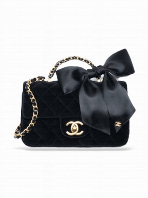 Chanel Mini Flap Bag With Handle AS5875 Black