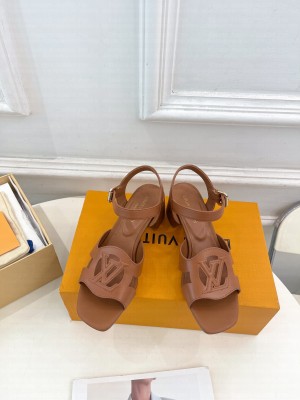 Louis Vuitton Women's LV Isola 5cm Sandals Coffee