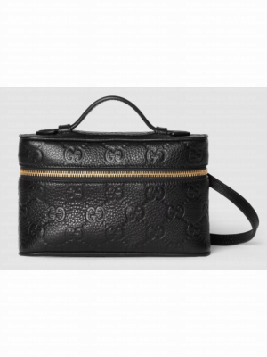 GUCCI GG EMBLEM SUPER MINI BAG 815949 black