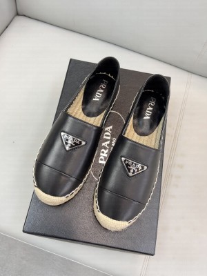 Prada 20 mm Nappa leather Black espadrilles