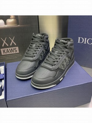 Dior Unisex B27 High-Top Sneaker Smooth Calfskin with Dior Oblique Jacquard 2023 037