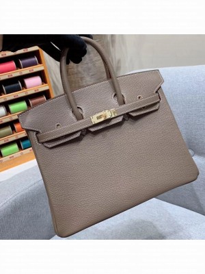 Hermes Birkin 25cm Bag in Original Epsom Leather Elephant Gray