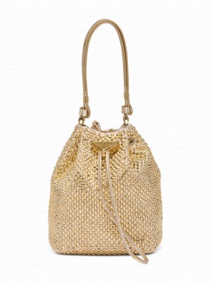Prada Satin Mini-bag With Crystals 1BE067
