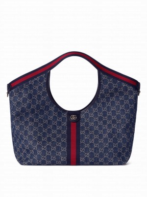 Gucci Giglio Large Tote Bag 853971 Blue