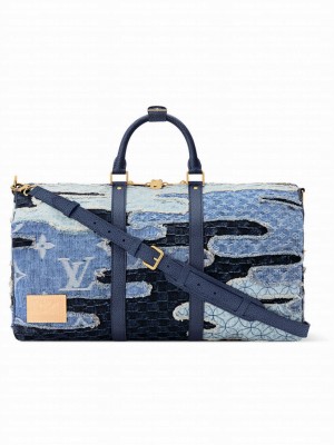 Louis Vuitton Keepall Bandouliere 50 M26117 Blue