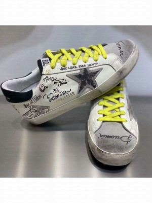 Golden Goose GGDB Graffiti Calfskin Sneaker White Spring/Summer 2021 Collection 04