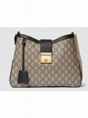 Gucci PADLOCK GG MEDIUM SHOULDER BAG 795113 black