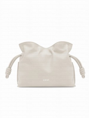 Loewe Mini Nappa Cow Leather Flamenco Handbag Cream