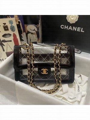 Chanel PVC Leather Shoulder Bag A5031 Black