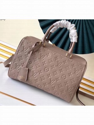 Louis Vuitton Monogram Empreinte Leather Speedy Bandouliere 30 Bag Galet