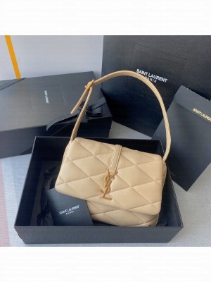 SAINT LAUREN LE 57 HOBO SHOULDER BAG IN QUILTED LAMBSKIN 698567 apricot