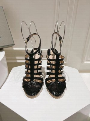 TOM STAMPED CROCODILE LEATHER CARINE SANDAL 08
