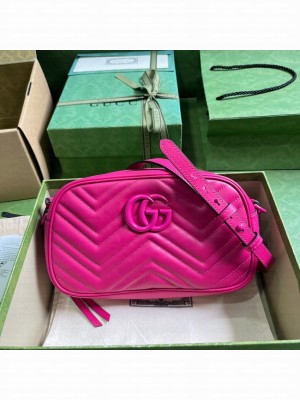 Gucci GG MARMONT MATELASSE SHOULDER BAG 447632 plum