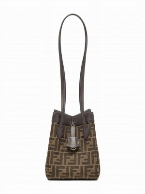 Fendi Origami Mini 8BS083 Dark Coffee
