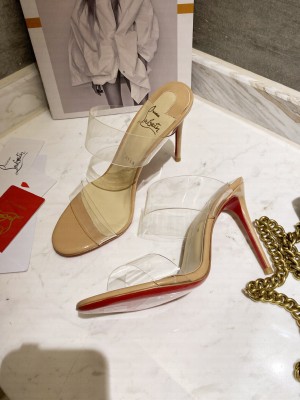 Christian Louboutin Just Nothing 10 mm Mule Beige 2021 Collection