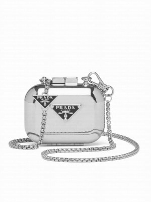 Prada Metal vanity case for AirPods Pro Silver