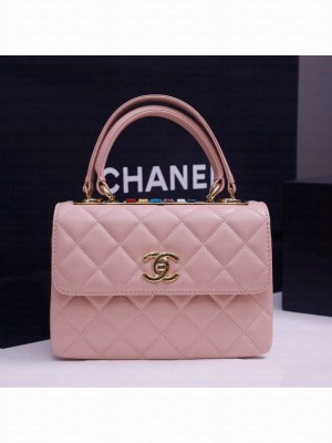 CHANEL mini Flap Bag With Top Handle 4654-4