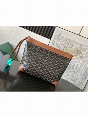 Goyard Conti pouch Black & Tan
