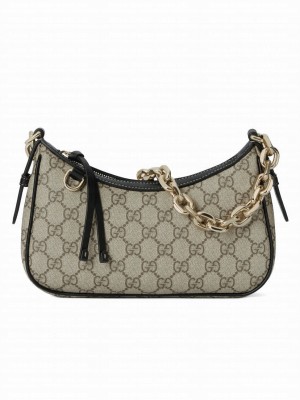 Gucci GG Emblem Small Shoulder Bag 847447 Black