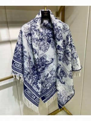 Christian Dior Women s Toile de Jouy Sauvage Beach Towel Blue