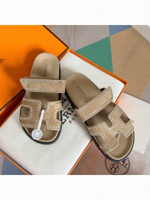 Hermes Unisex Chypre Flat Sandals 029