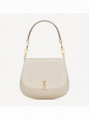 SAINT LAURENT VOLTAIRE TOP HANDLE IN BOX 800846 BLANC VINTAGE