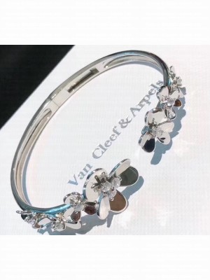 Van Cleef & Arpels Frivole Flowers Bracelet Silver