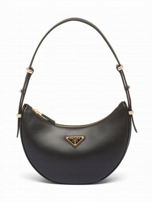 Prada Leather Shoulder Bag 1BC194 Black