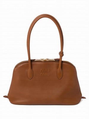 Miumiu Leather Bag Coffee